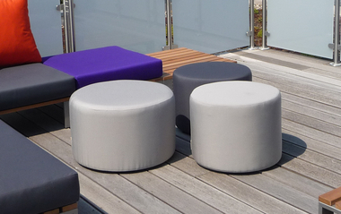 Sittingimage Pouf 60 (Outlet) SI Solids Silver - afb. 1